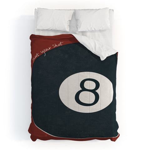 DENY Designs Vintage Games 8ball Comforter