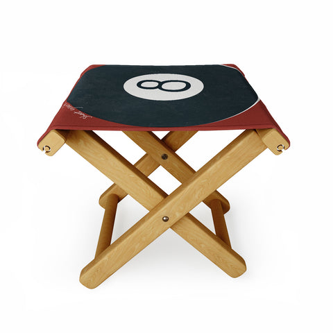 DENY Designs Vintage Games 8ball Folding Stool