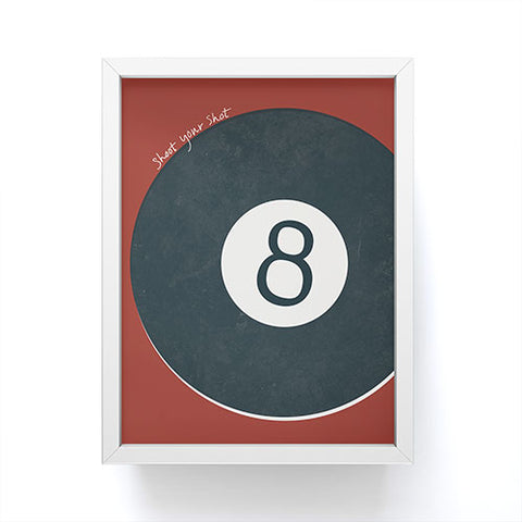DENY Designs Vintage Games 8ball Framed Mini Art Print