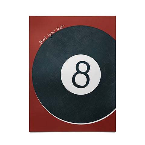 DENY Designs Vintage Games 8ball Poster