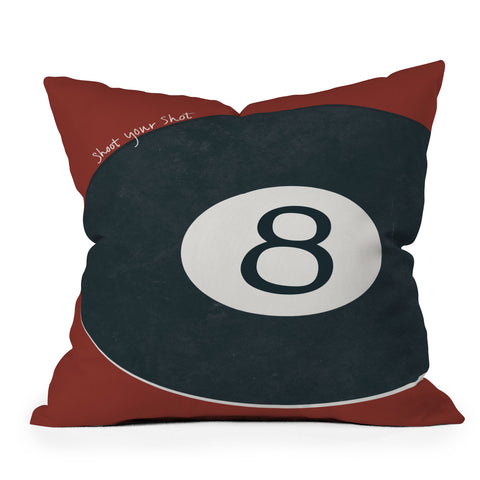 DENY Designs Vintage Games 8ball Throw Pillow