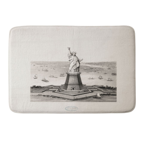 DENY Designs Vintage Lady Liberty Memory Foam Bath Mat