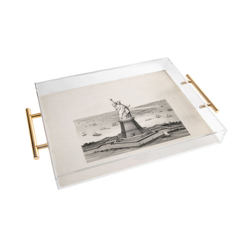 DENY Designs Vintage Lady Liberty Acrylic Tray