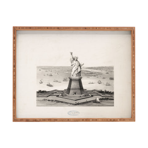 DENY Designs Vintage Lady Liberty Rectangular Tray