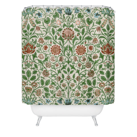 DENY Designs Violet and Columbine Shower Curtain