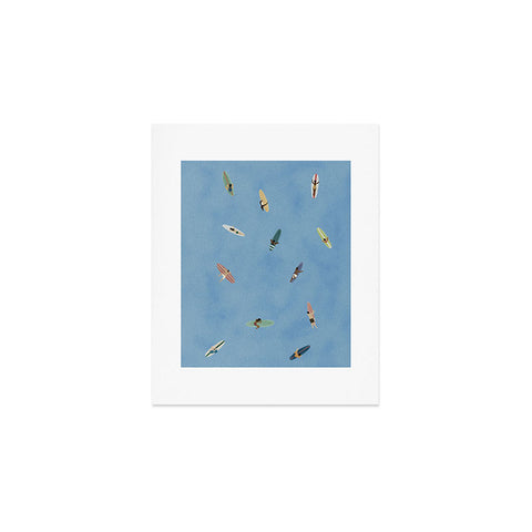 DENY Designs waiting wading surfers Art Print
