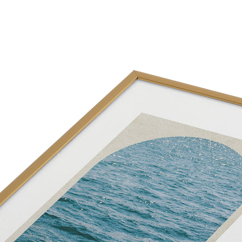 DENY Designs Waves Window Metal Framed Art Print