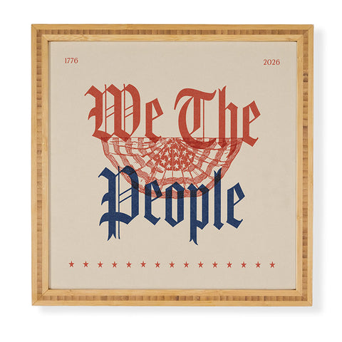 DENY Designs We The People ii Framed Wall Art