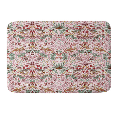DENY Designs William Morris Strawberry Thief Panel Memory Foam Bath Mat