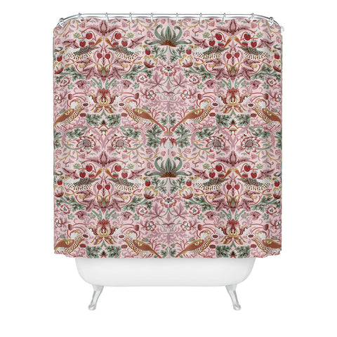 DENY Designs William Morris Strawberry Thief Panel Shower Curtain