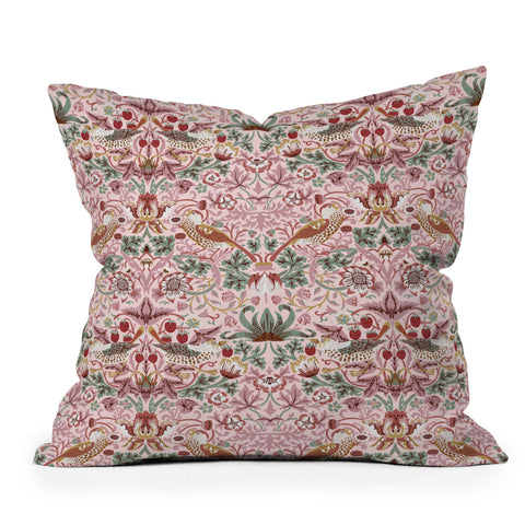 DENY Designs William Morris Strawberry Thief Panel Throw Pillow
