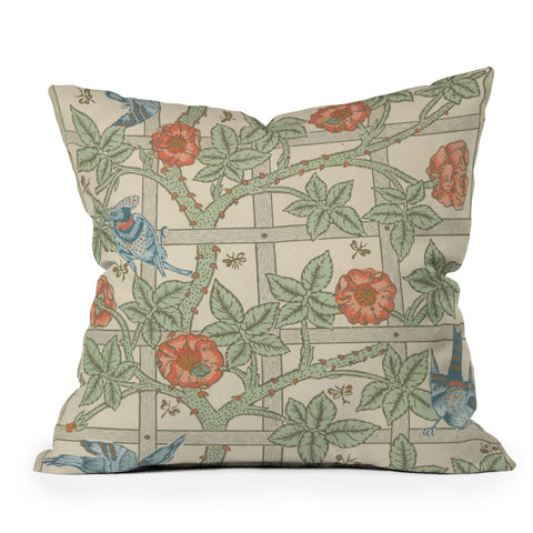 DENY Designs William Morris Trellis Throw Pillow