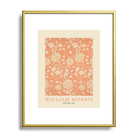 DENY Designs william morris tulip Metal Framed Art Print