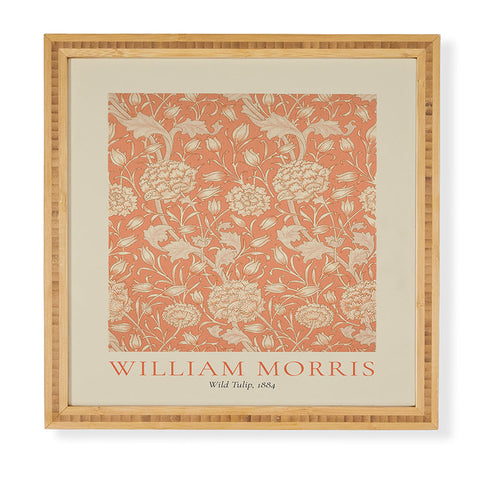 DENY Designs william morris tulip Framed Wall Art