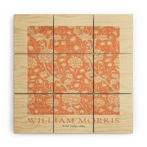 DENY Designs william morris tulip Wood Wall Mural