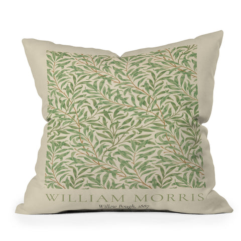 DENY Designs William Morris Willow Bough 1887 Outdoor Throw Pillow