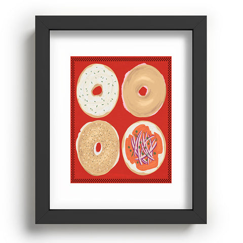 DENY Designs yonkers bagels Recessed Framing Rectangle