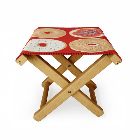 DENY Designs yonkers bagels Folding Stool
