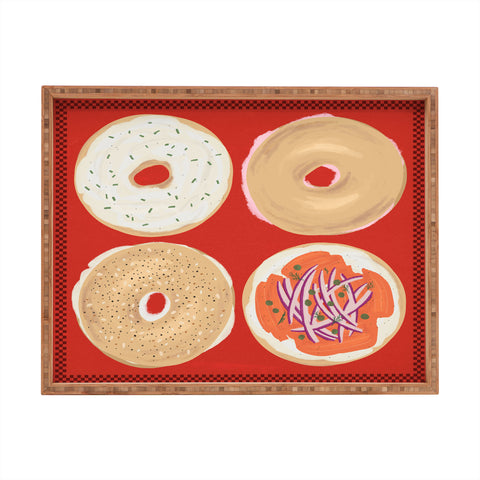 DENY Designs yonkers bagels Rectangular Tray