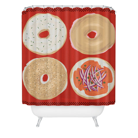 DENY Designs yonkers bagels Shower Curtain
