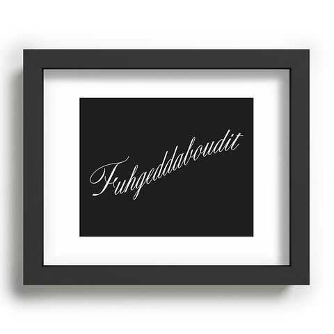 DENY Designs yonkers fuhgeddaboudit Recessed Framing Rectangle