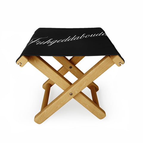 DENY Designs yonkers fuhgeddaboudit Folding Stool
