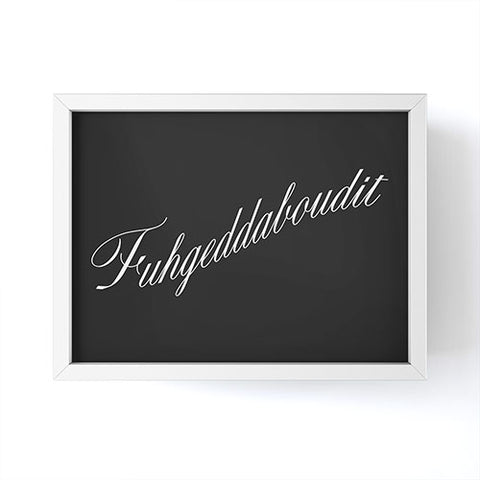 DENY Designs yonkers fuhgeddaboudit Framed Mini Art Print
