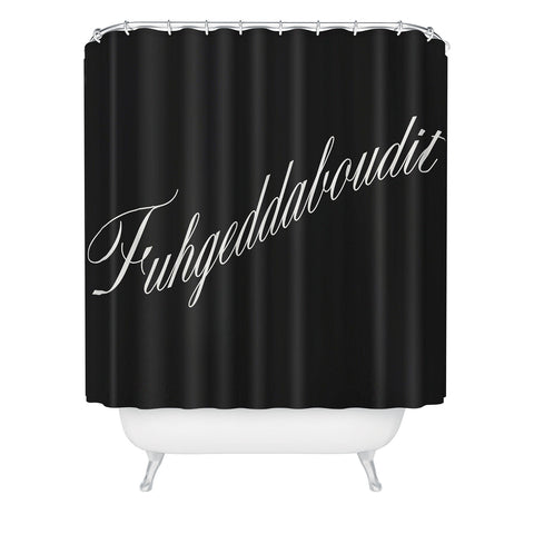 DENY Designs yonkers fuhgeddaboudit Shower Curtain