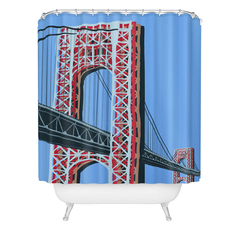 DENY Designs yonkers gwbridge Shower Curtain