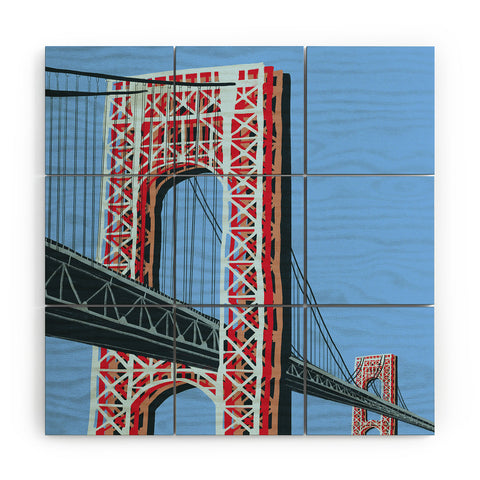 DENY Designs yonkers gwbridge Wood Wall Mural