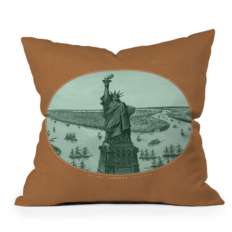DENY Designs yonkers liberty Throw Pillow