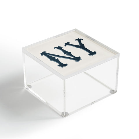 DENY Designs yonkers ny cream Acrylic Box