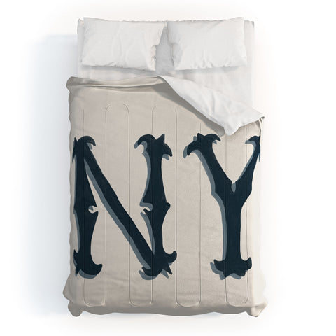 DENY Designs yonkers ny cream Comforter