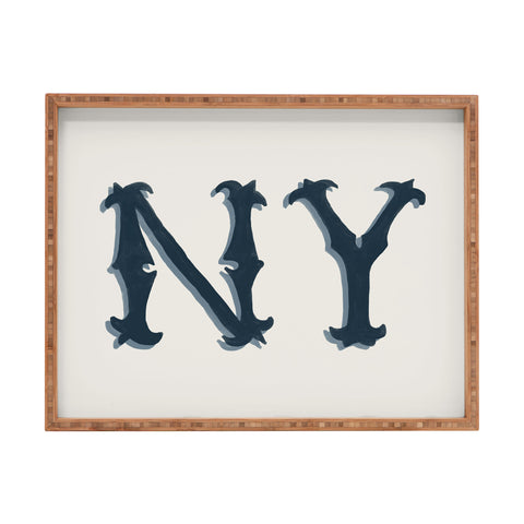 DENY Designs yonkers ny cream Rectangular Tray