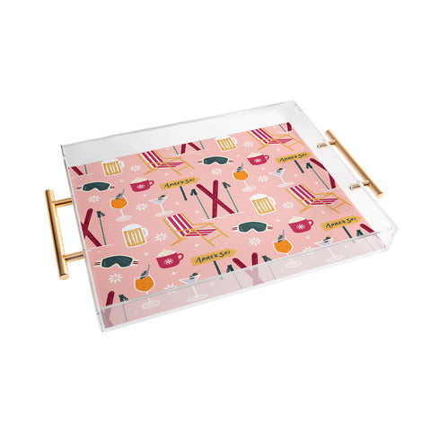 Design by Spark Apres Ski Holiday Acrylic Tray