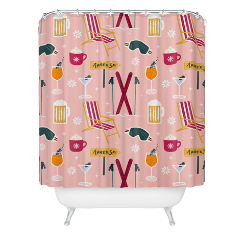 Design by Spark Apres Ski Holiday Shower Curtain
