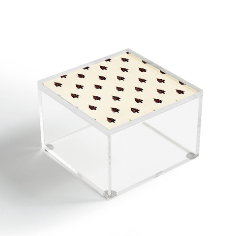 Design by Spark Black And Gold Christmas Tree Acrylic Box