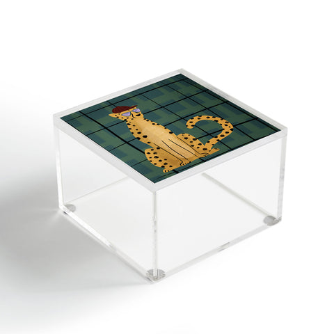 Design by Spark Cheetah Cool Cat Acrylic Box