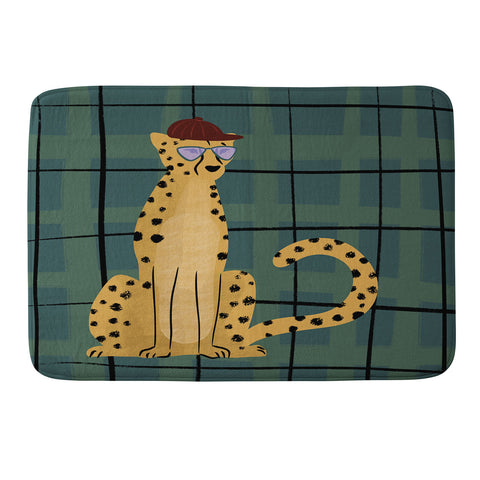 Design by Spark Cheetah Cool Cat Memory Foam Bath Mat