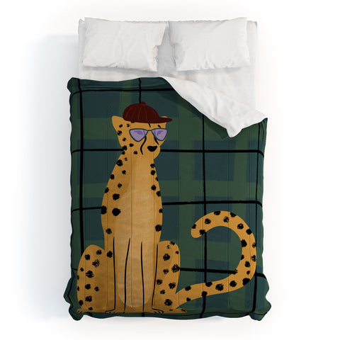 Design by Spark Cheetah Cool Cat Comforter