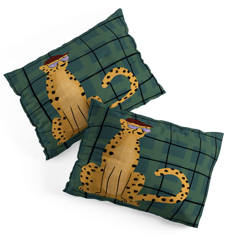 Design by Spark Cheetah Cool Cat Pillow Shams