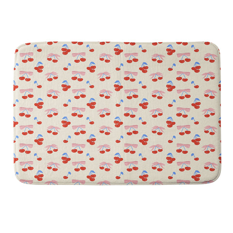 Design by Spark Cherries And Ribbons Memory Foam Bath Mat