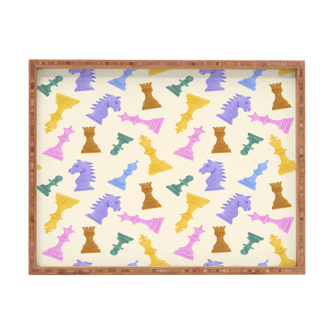 Design by Spark Chess Game Pieces Rectangular Tray