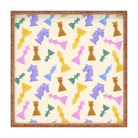 Design by Spark Chess Game Pieces Square Tray