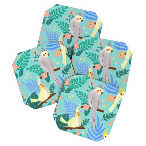 Design by Spark Cockatiel Beauty Coaster Set