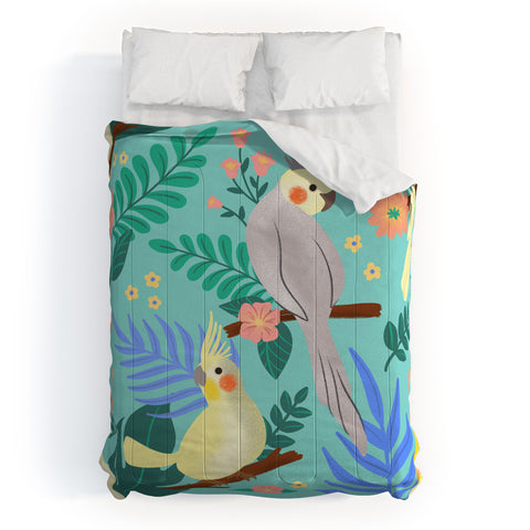 Design by Spark Cockatiel Beauty Comforter