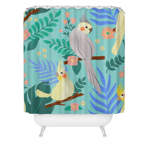 Design by Spark Cockatiel Beauty Shower Curtain