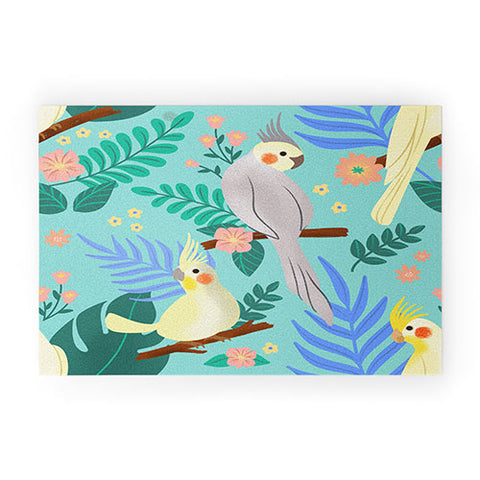 Design by Spark Cockatiel Beauty Welcome Mat
