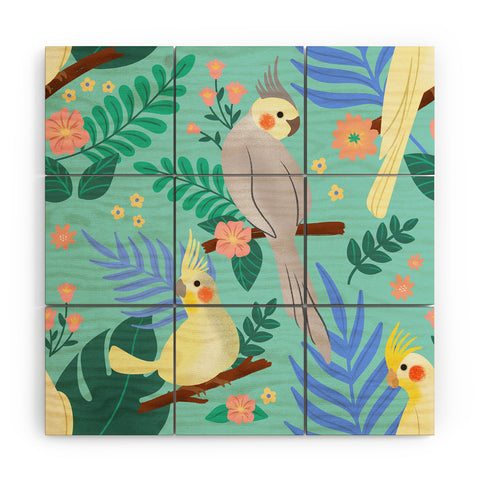 Design by Spark Cockatiel Beauty Wood Wall Mural