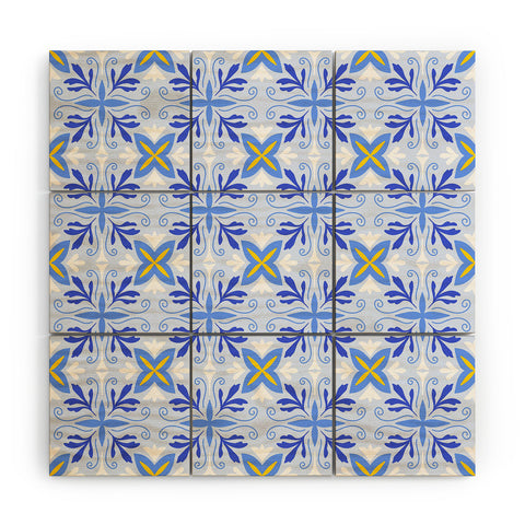 Design by Spark Dolce Vita Flourish Tile Wood Wall Mural